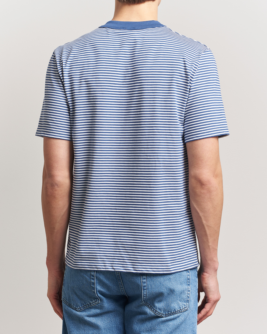 Herren | T-Shirts | Armor-lux | Callac Héritage Stripe T-Shirt Obscur/Milk