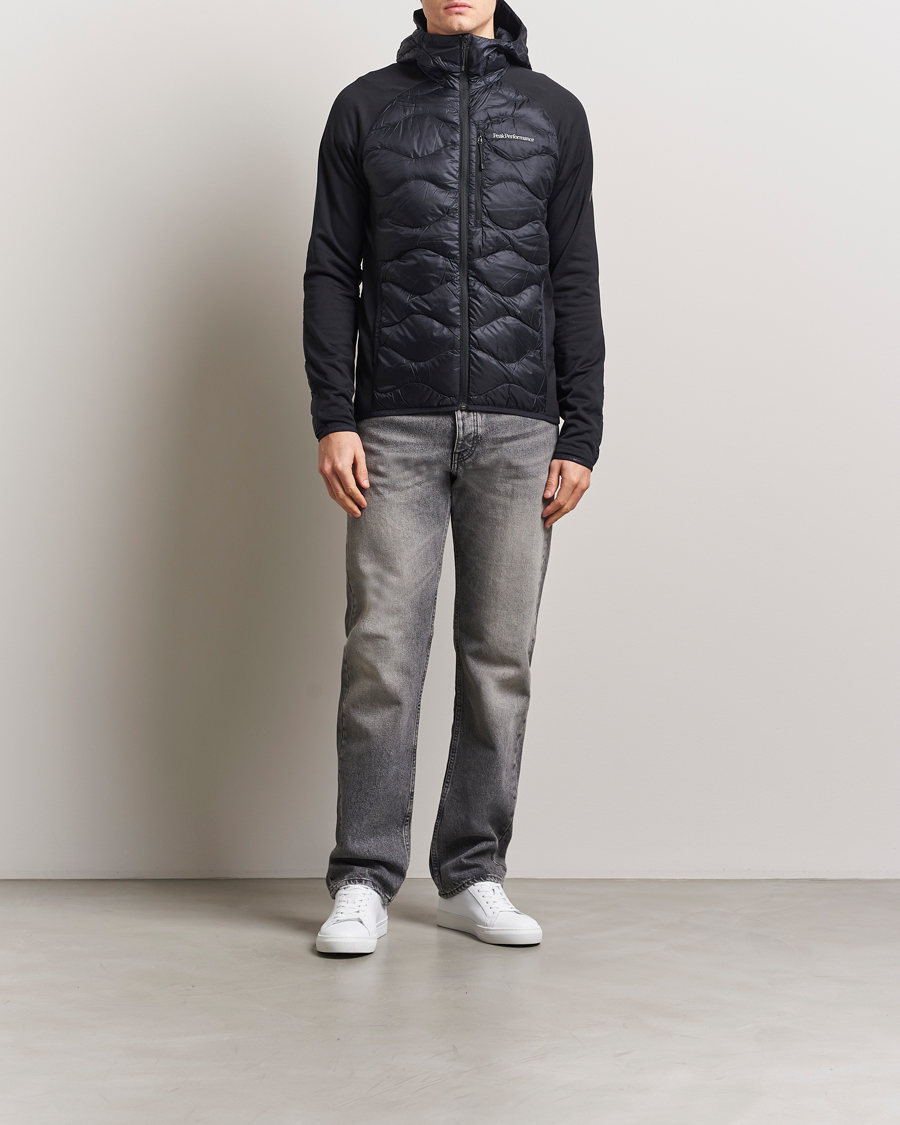 Herren | Jacken | Peak Performance | Helium Down Hooded Hybrid Jacket Black