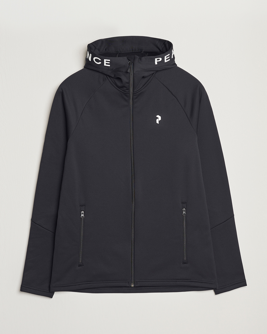 Herren | Pullover | Peak Performance | Rider Hooded Full Zip Black