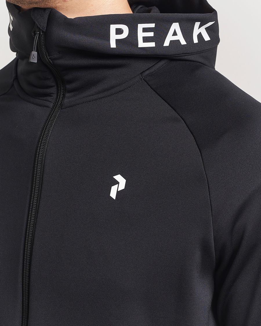 Herren | Pullover | Peak Performance | Rider Hooded Full Zip Black