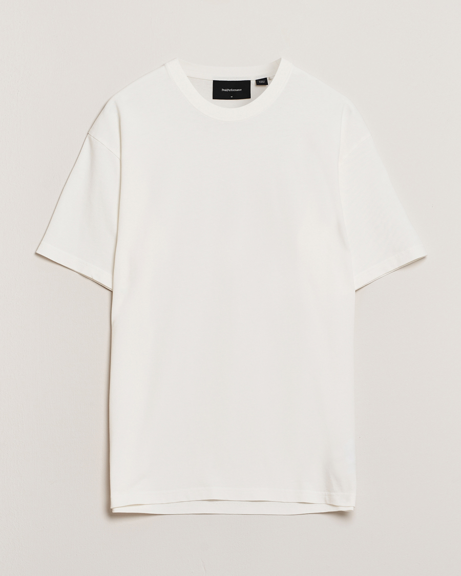 Herren | T-Shirts | Peak Performance | Heavy Cotton Crew Neck T-Shirt Off White