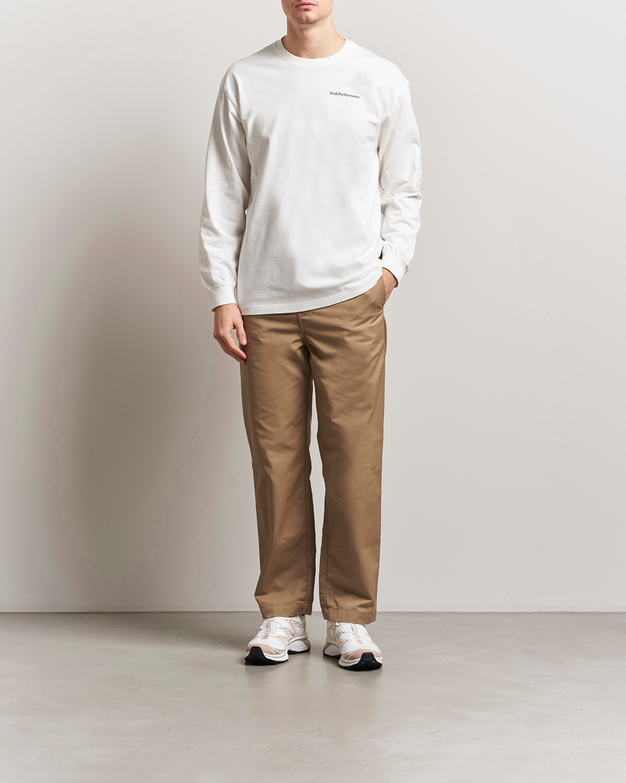 Herren | T-Shirts | Peak Performance | Graphic Long Sleeve T-Shirt Off White