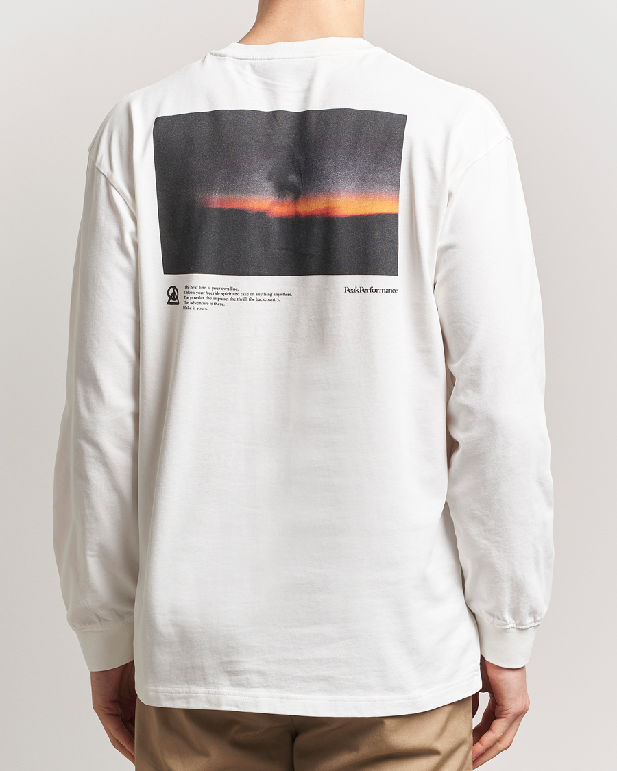 Herren | T-Shirts | Peak Performance | Graphic Long Sleeve T-Shirt Off White