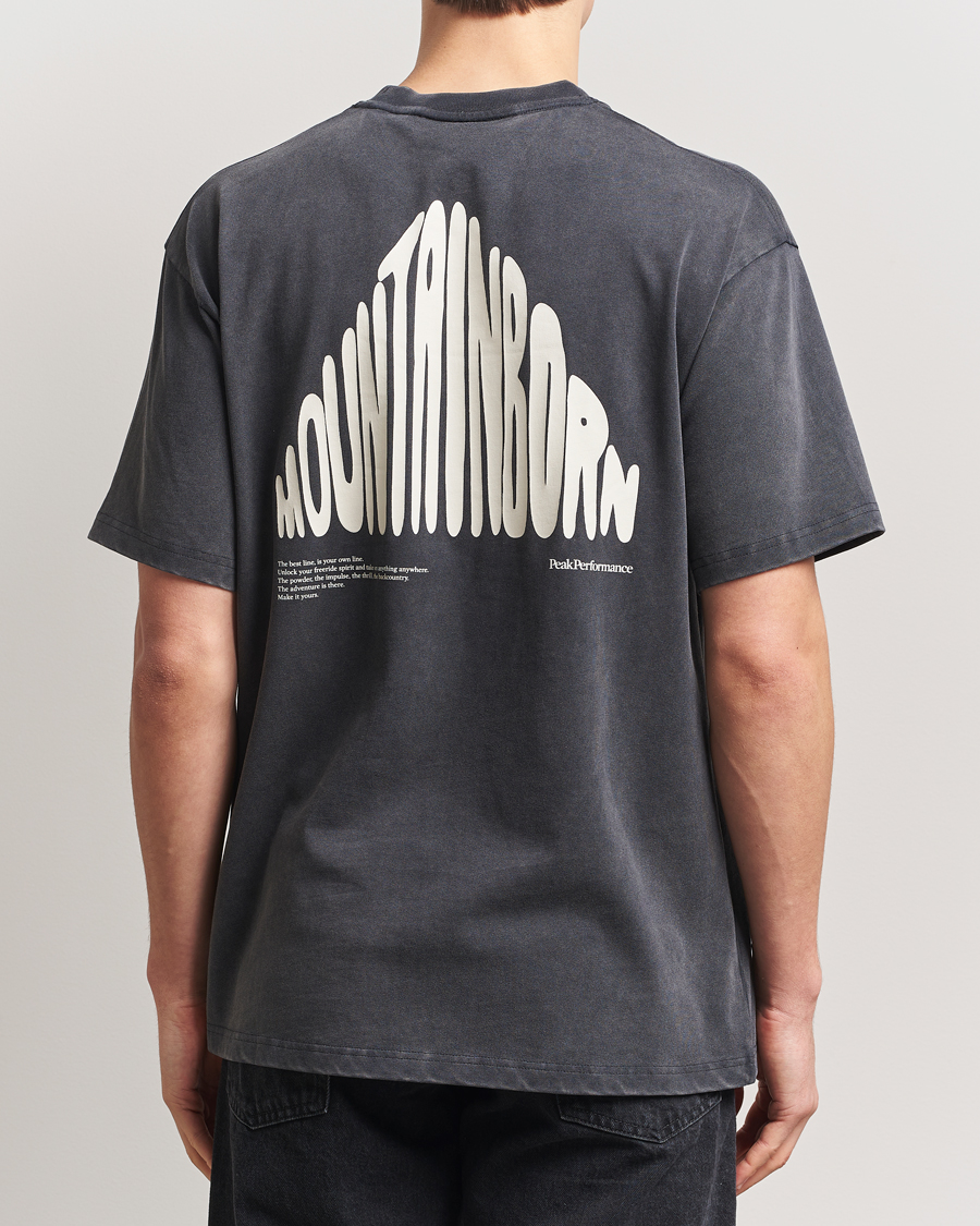 Herren | T-Shirts | Peak Performance | Graphic Crew Neck T-Shirt Black