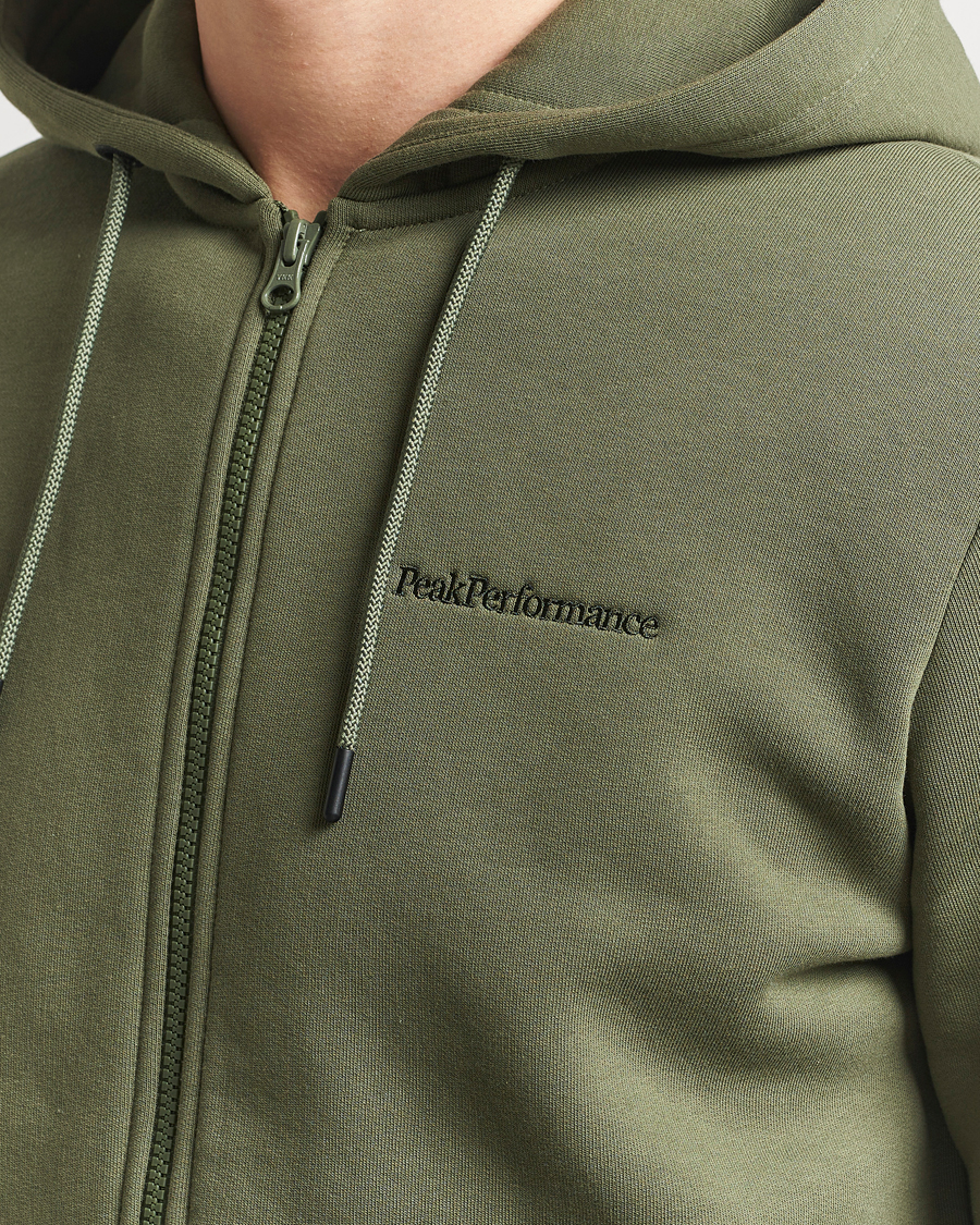 Herren | Pullover | Peak Performance | Original Full Zip Hoodie Pine Needle