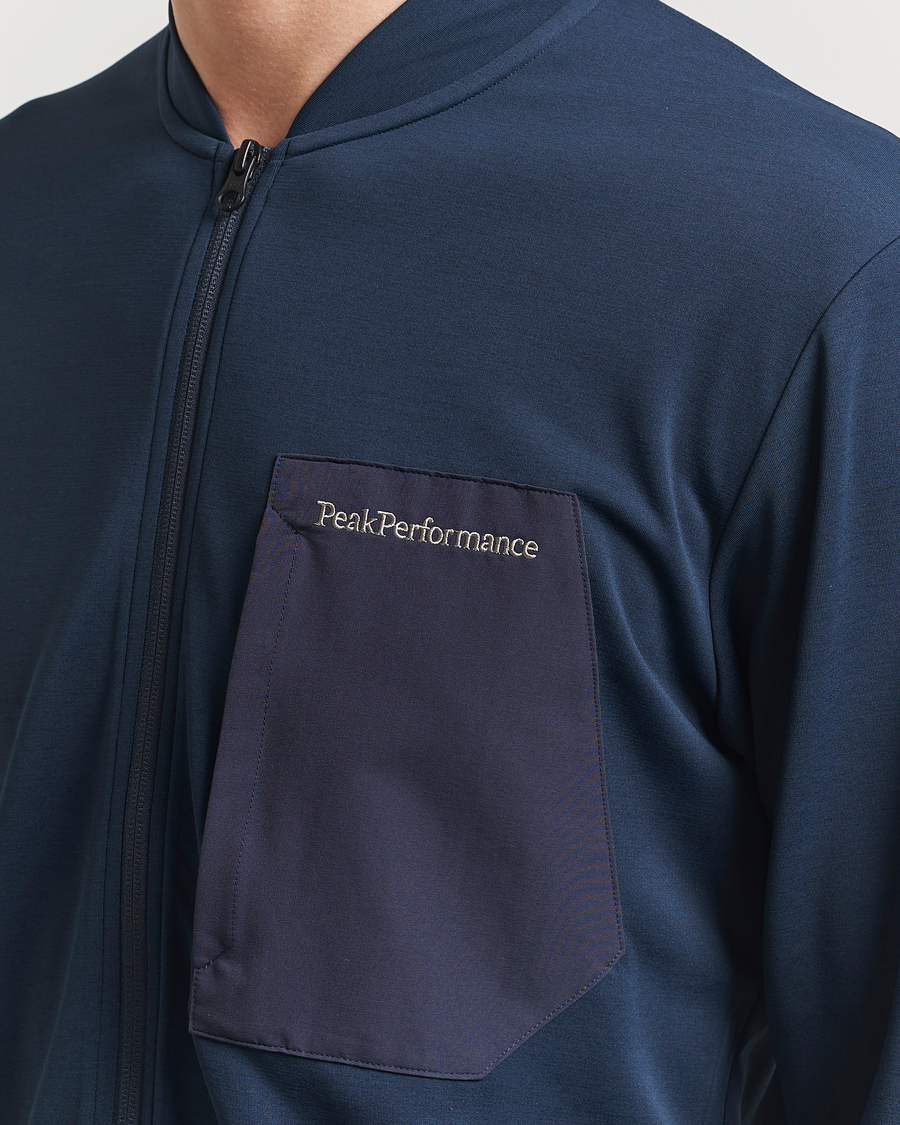 Herren | Pullover | Peak Performance | Mid Layer Full Zip Jacket Blue Shadow