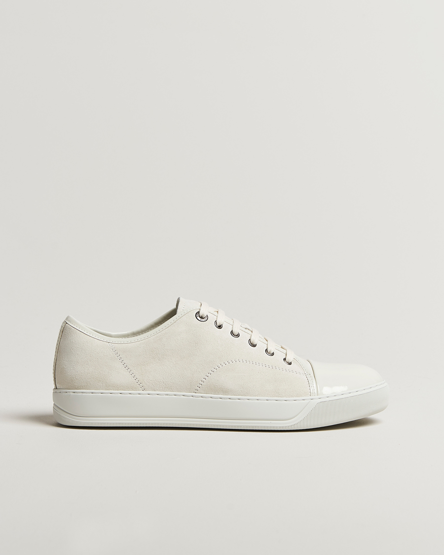 Herren | Lanvin Patent Cap Toe Sneaker Ecru | Lanvin | Patent Cap Toe Sneaker Ecru