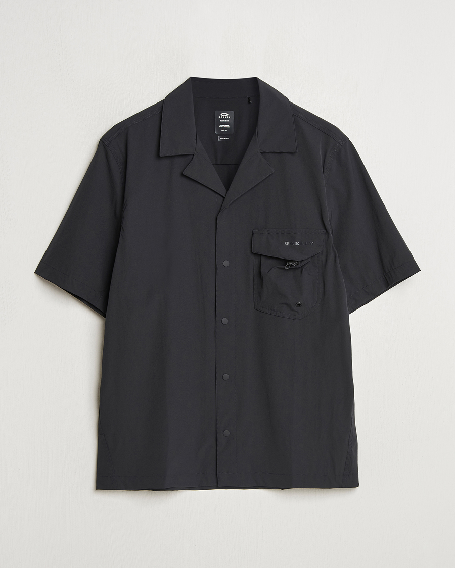 Herren | Hemden | Oakley | Cuban Collar Short Sleeve Shirt Blackout