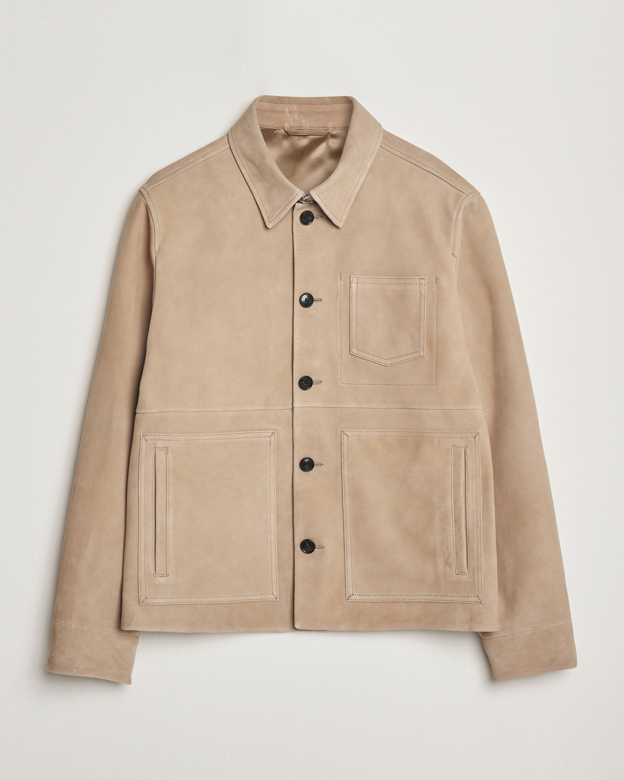 Herren | Jacken | Tiger of Sweden | Leeor Suede Jacket Light Brown