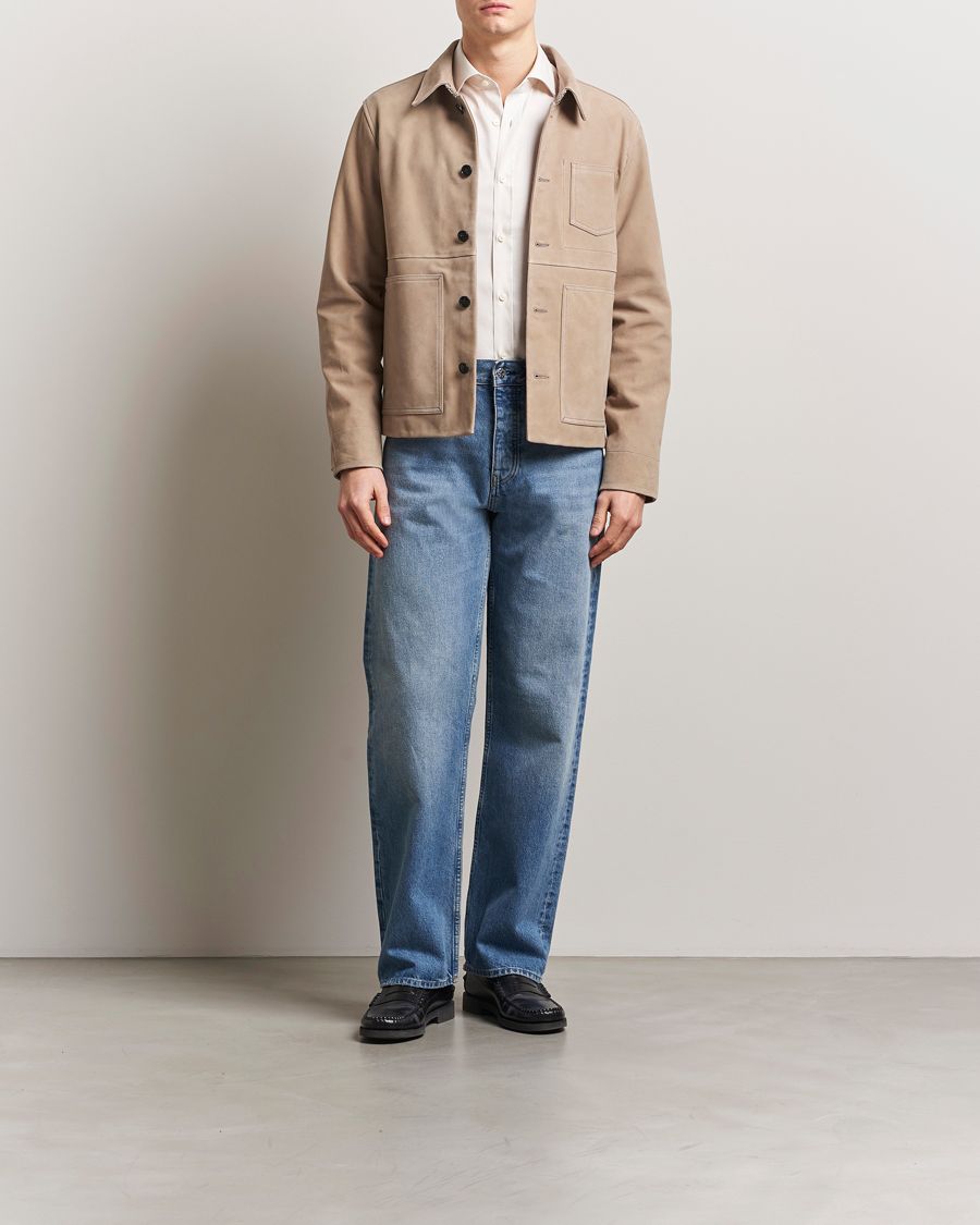 Herren | Jacken | Tiger of Sweden | Leeor Suede Jacket Light Brown