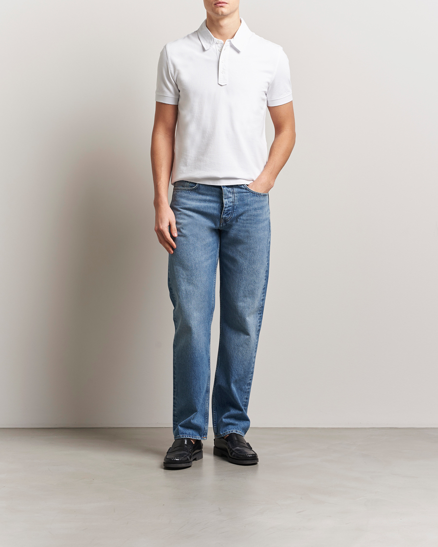 Herren | Poloshirts | Tiger of Sweden | Ronen Cotton Polo Pure White