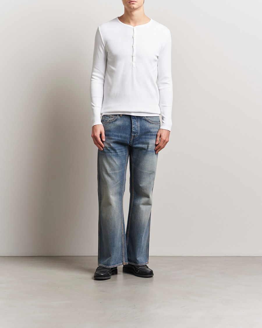 Herren | Pullover | Tiger of Sweden | Roye Long Sleeve Henley Pure White