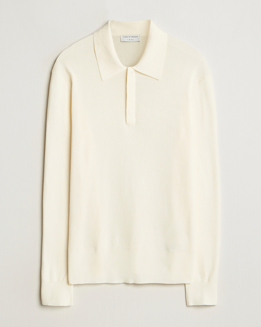 Herren | Pullover | Tiger of Sweden | Appleton Knitted Polo Fever White