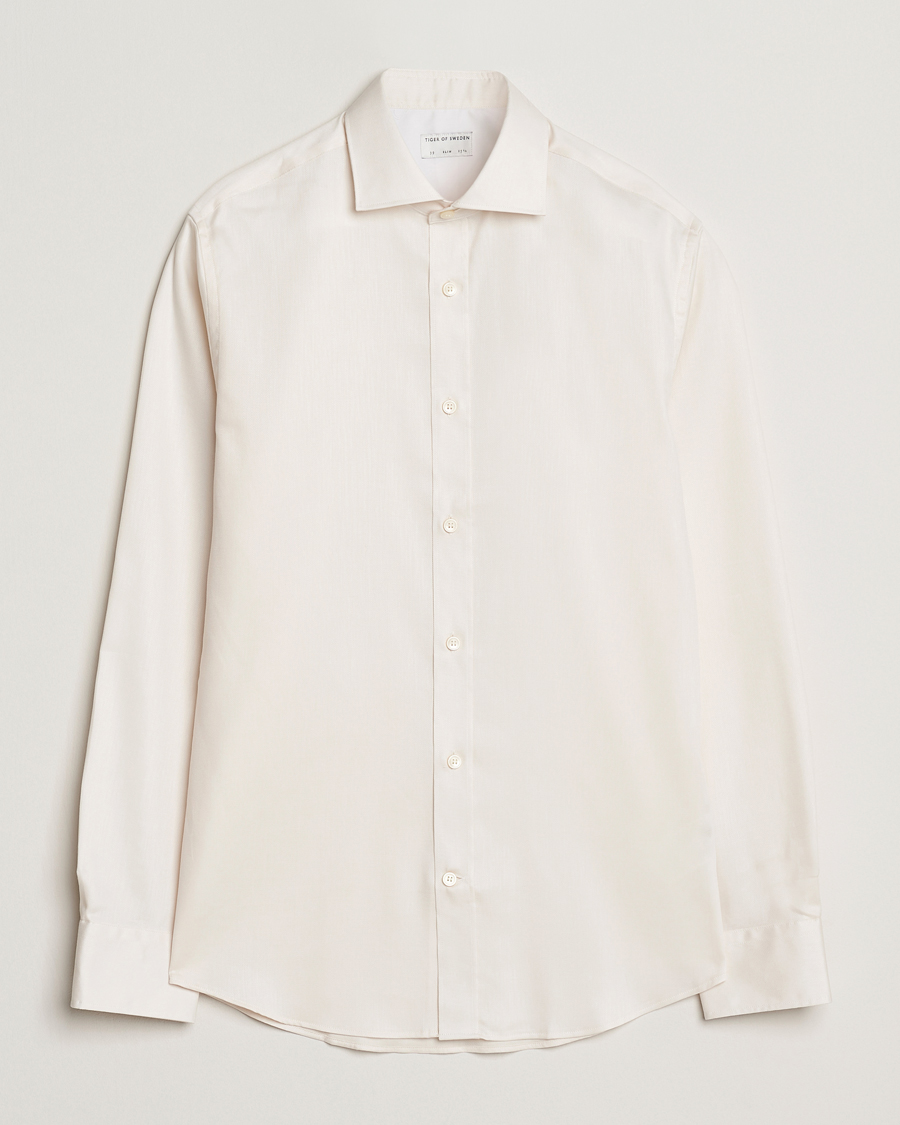 Herren | Hemden | Tiger of Sweden | Adley Cotton Shirt Soft Beige