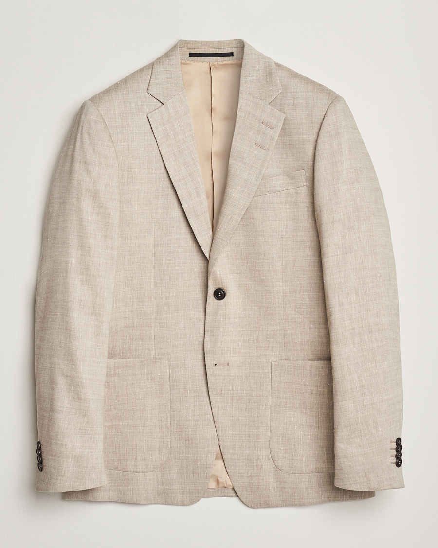 Herren | Sakkos | Tiger of Sweden | Justin Linen/Wool Blazer Soft Latte
