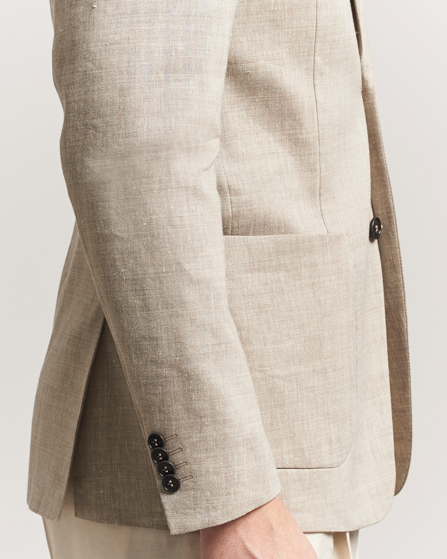 Herren | Sakkos | Tiger of Sweden | Justin Linen/Wool Blazer Soft Latte