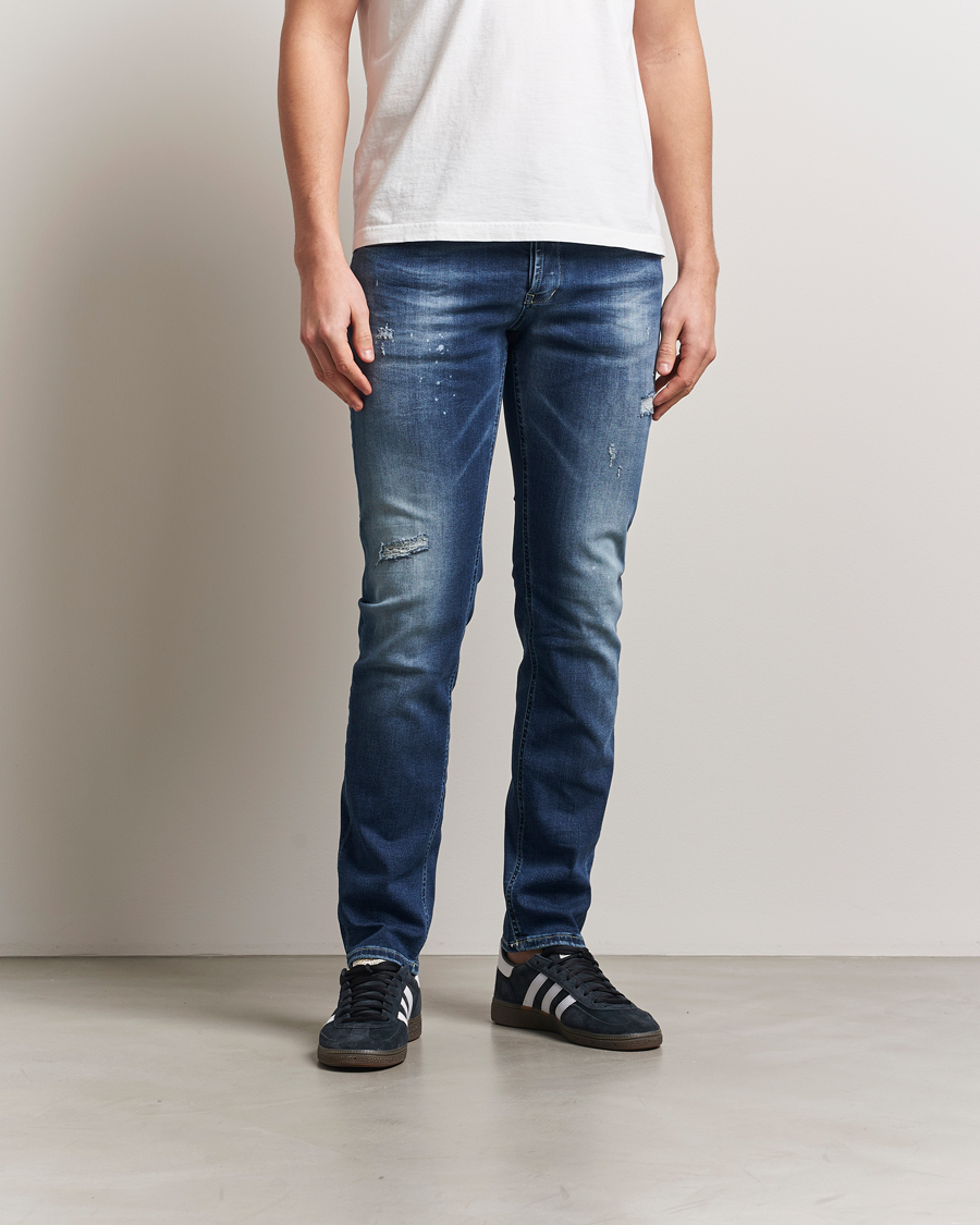 Herren | Jeans | Dondup | George Distressed Jeans Dark Blue