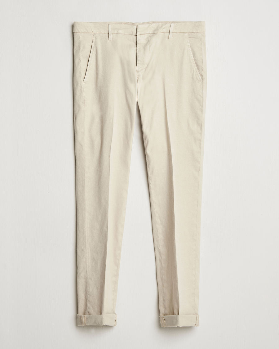 Herren | Hosen | Dondup | Gaubert Linen Stretch Chinos Ecru