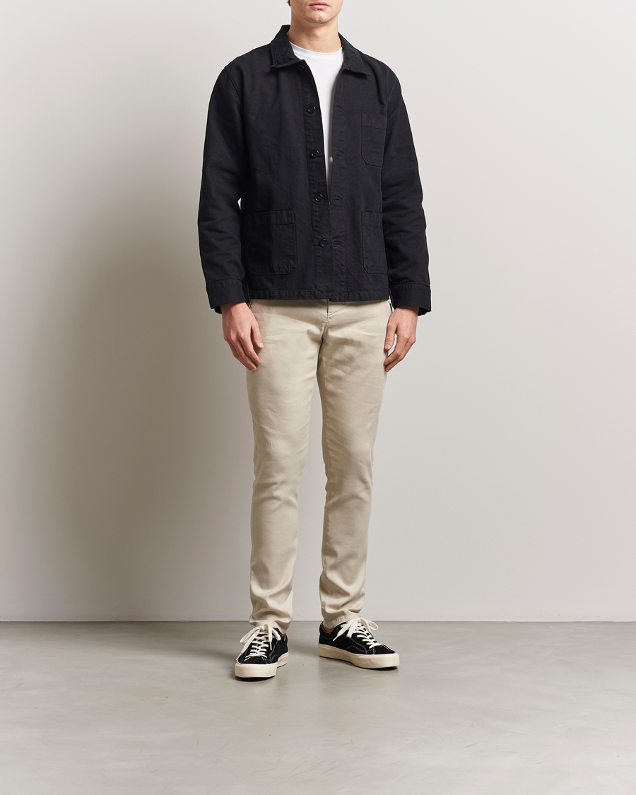 Herren | Hosen | Dondup | Gaubert Linen Stretch Chinos Ecru