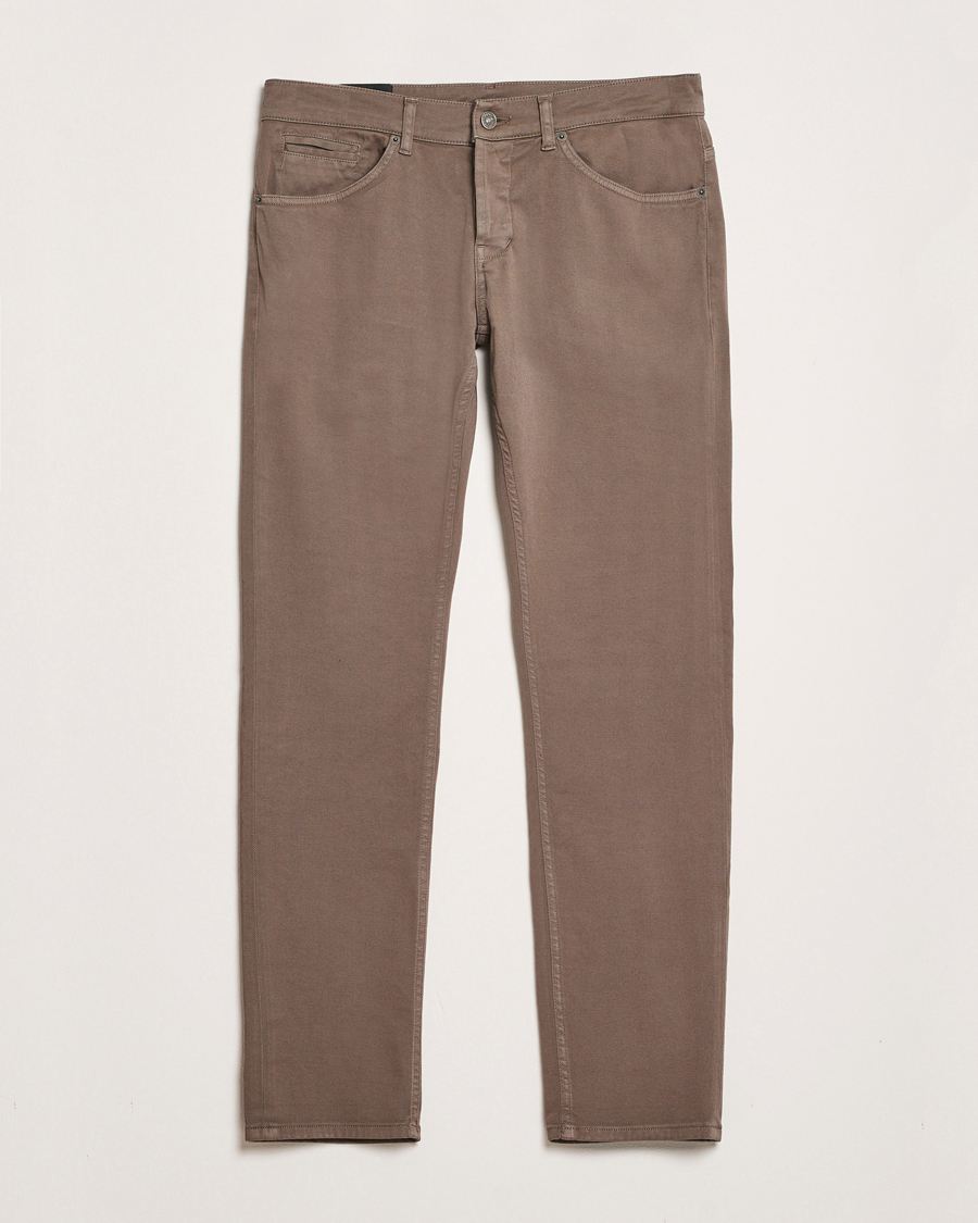 Herren | Hosen | Dondup | George Gabardine 5-Pocket Pants Brown
