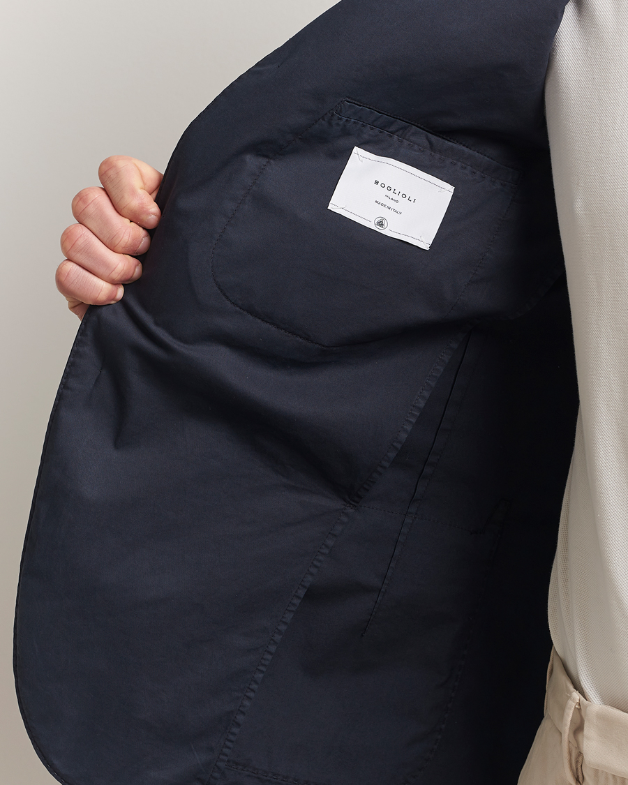 Herren | Sakkos | Boglioli | K Jacket Supima Cotton Blazer Navy