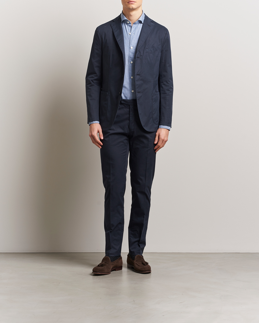 Herren | Anzüge | Boglioli | K Jacket Supima Cotton Suit Navy