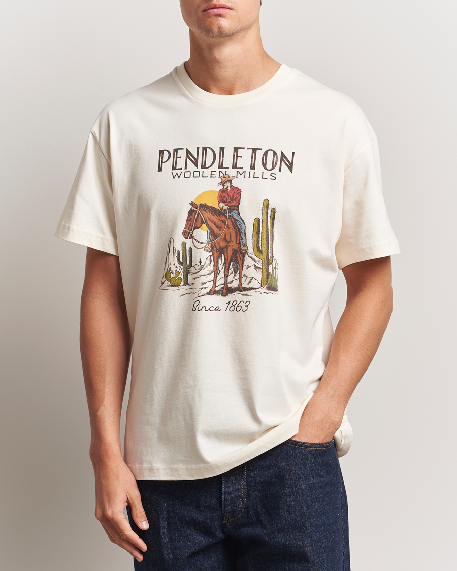 Herren | T-Shirts | Pendleton | Cowboy T-Shirt White