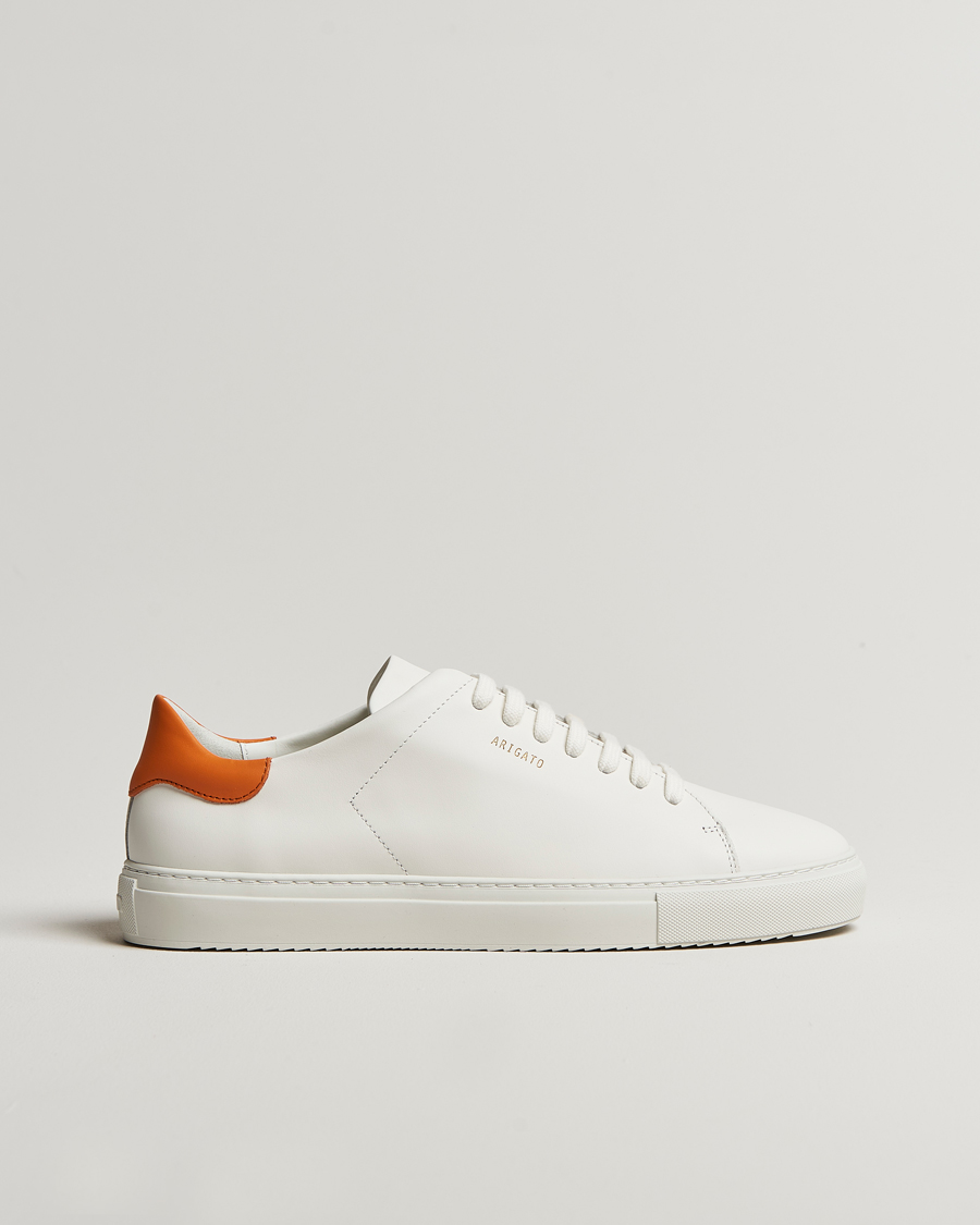 Herren | Axel Arigato Clean 90 Sneaker White/Orange | Axel Arigato | Clean 90 Sneaker White/Orange