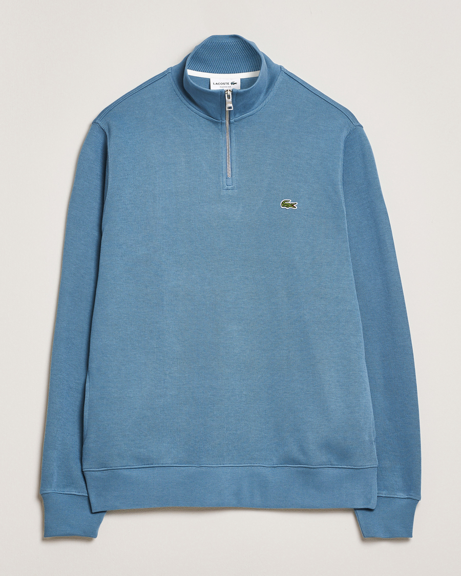 Herren | Pullover | Lacoste | Rib Interlock Half Zip Limestone