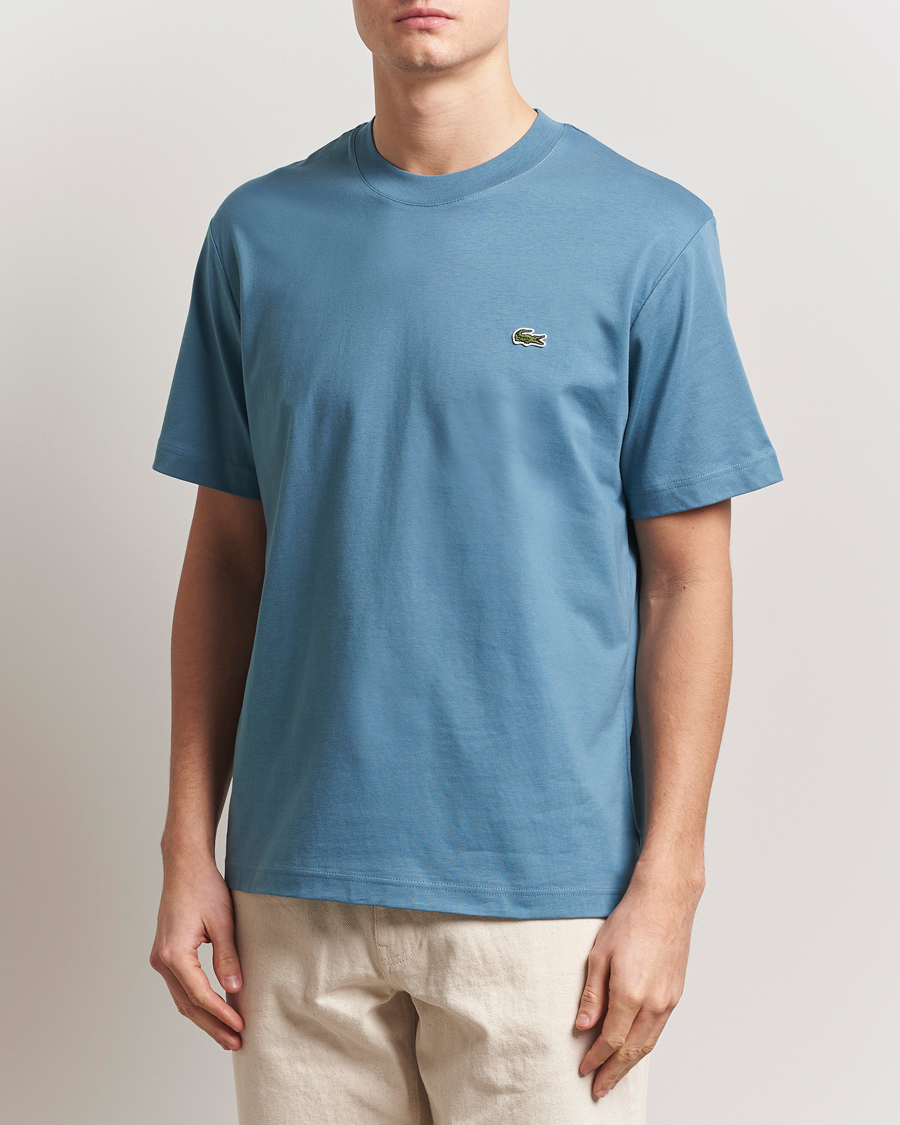 Herren | T-Shirts | Lacoste | Crew Neck T-Shirt Limestone
