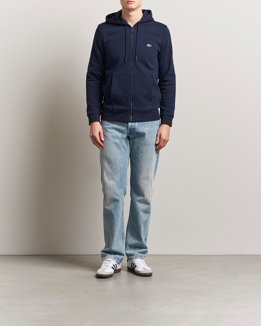 Herren | Pullover | Lacoste | Full Zip Hoodie Navy Blue