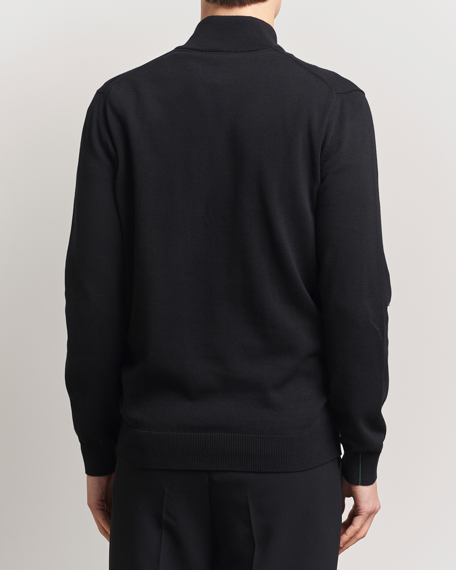 Herren | Pullover | Lacoste | Cotton Knitted Half Zip Black