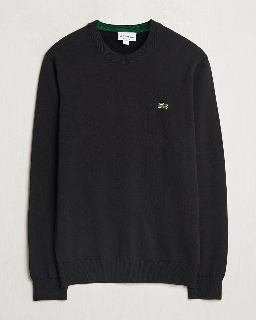 Herren | Pullover | Lacoste | Cotton Knitted Sweater Black