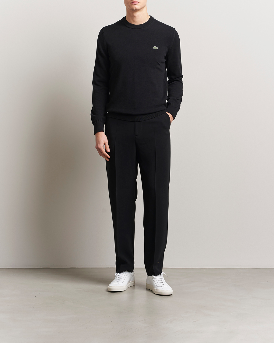 Herren | Pullover | Lacoste | Cotton Knitted Sweater Black
