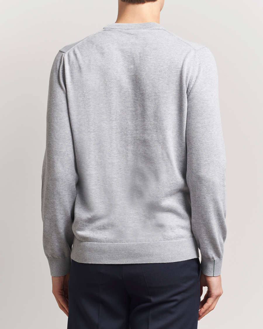 Herren | Pullover | Lacoste | Cotton Knitted Sweater Silver Chine