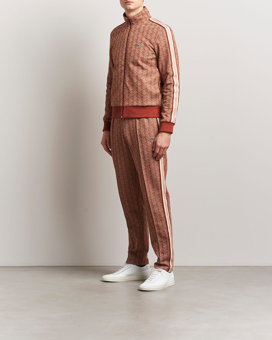 Herren | Pullover | Lacoste | Monogram Full Zip Track Jacket Iberis/Latte