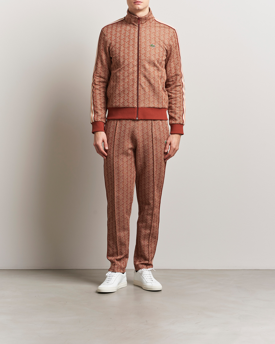 Herren | Hosen | Lacoste | Monogram Track Pants Iberis/Latte