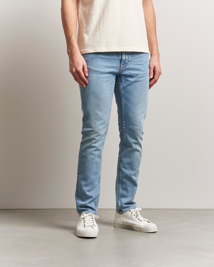 Herren | Jeans | Nudie Jeans | Lean Dean Jeans Blue Noise