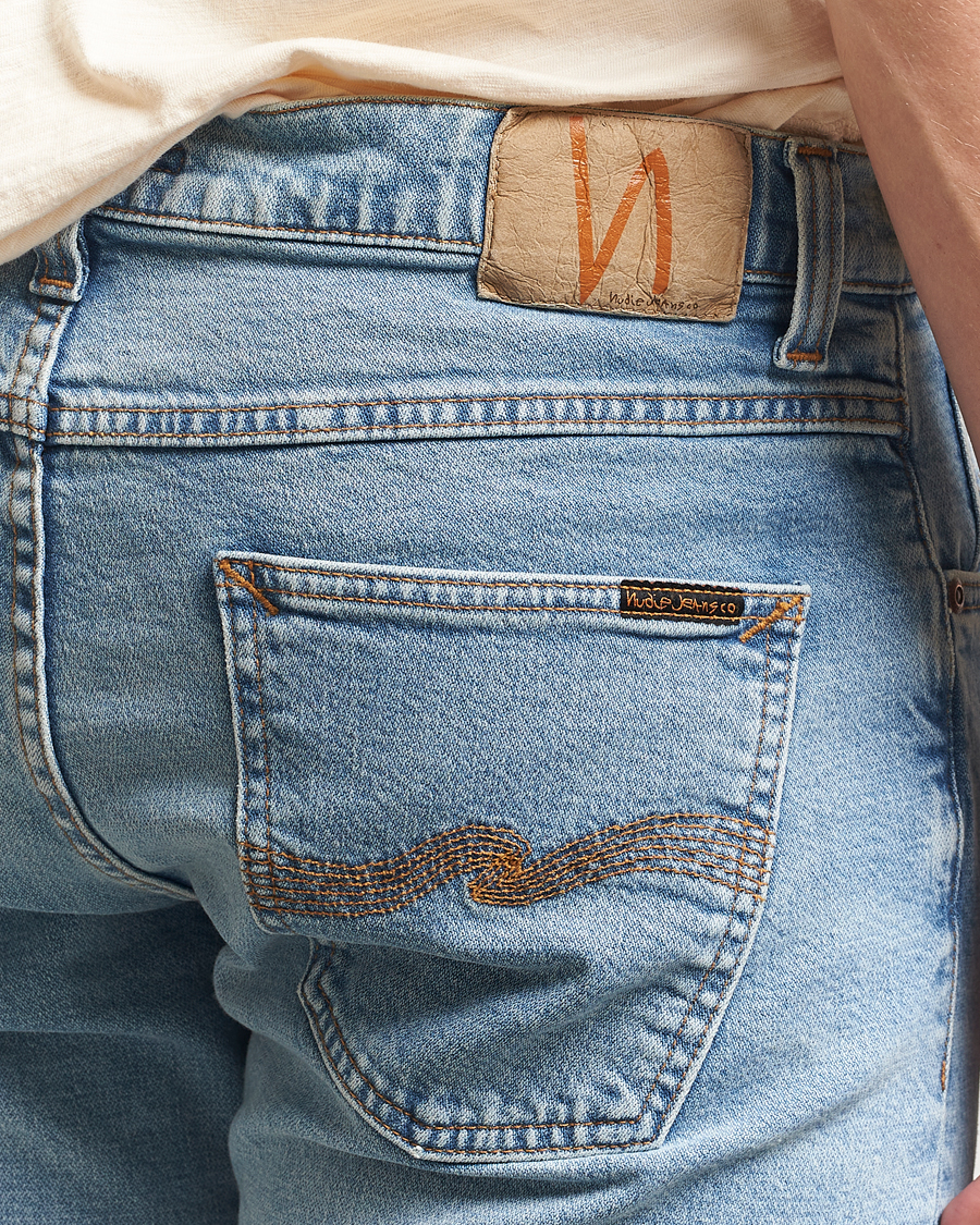 Herren | Jeans | Nudie Jeans | Lean Dean Jeans Blue Noise