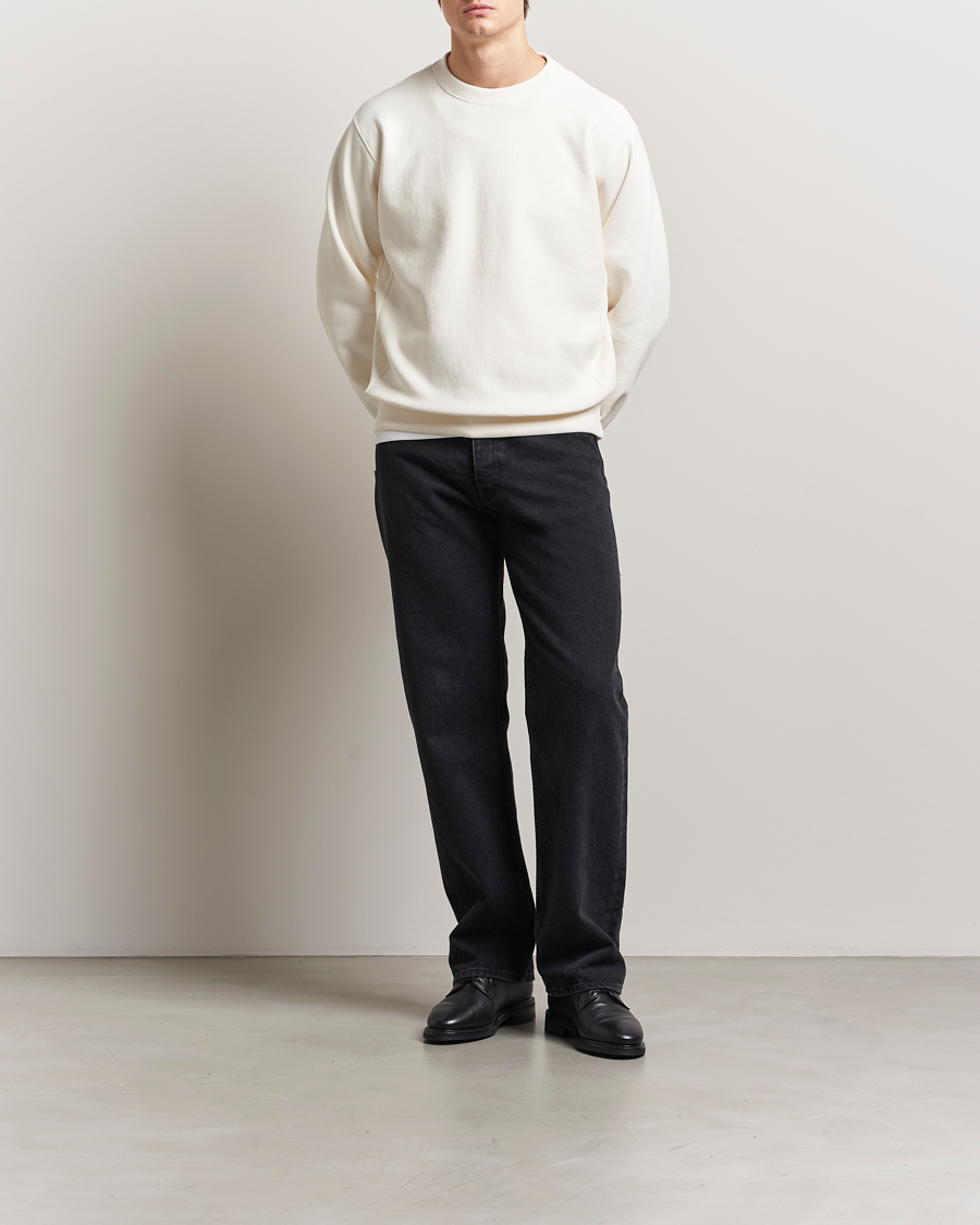 Herren | Pullover | Nudie Jeans | Hasse Crew Neck Sweatshirt Ecru