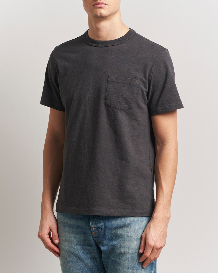 Herren | T-Shirts | Nudie Jeans | Roy Heavy Slub T-Shirt Antracite