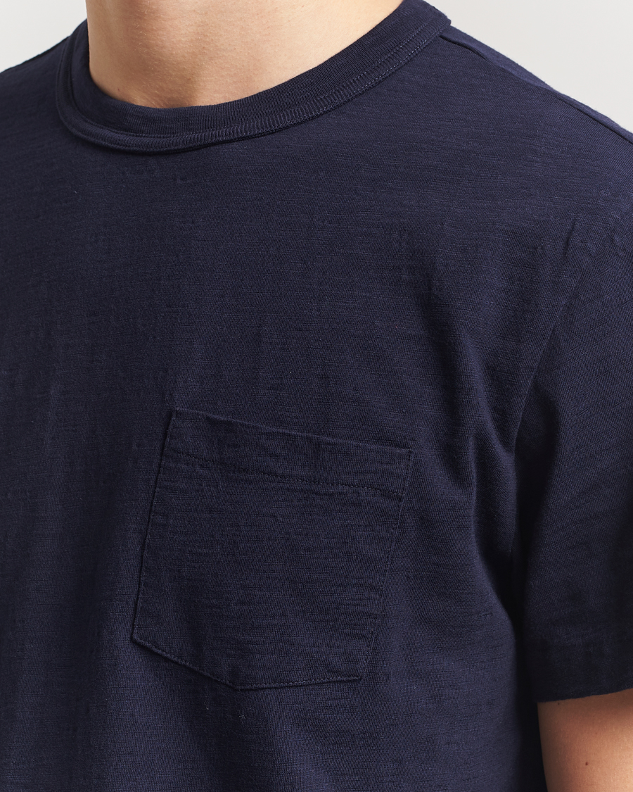 Herren | T-Shirts | Nudie Jeans | Roy Heavy Slub T-Shirt Blueberry