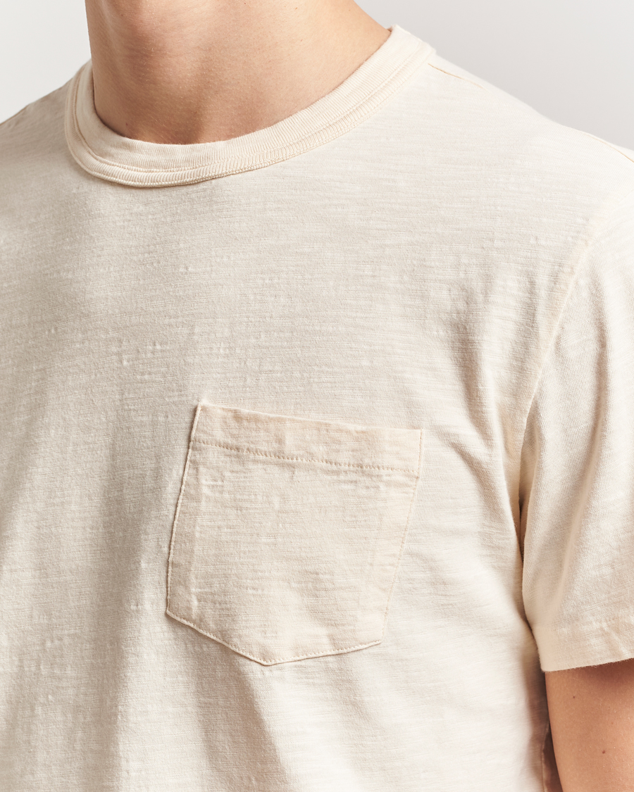 Herren | T-Shirts | Nudie Jeans | Roy Heavy Slub T-Shirt Ecru