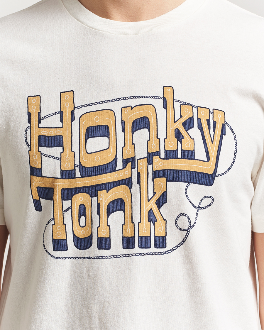 Herren | T-Shirts | Nudie Jeans | Roy Printed T-Shirt Ecru