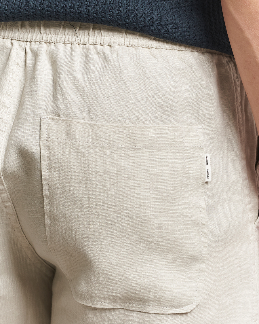 Herren | Shorts | Samsøe Samsøe | Jabari Linen Drawstring Shorts Moonstruck