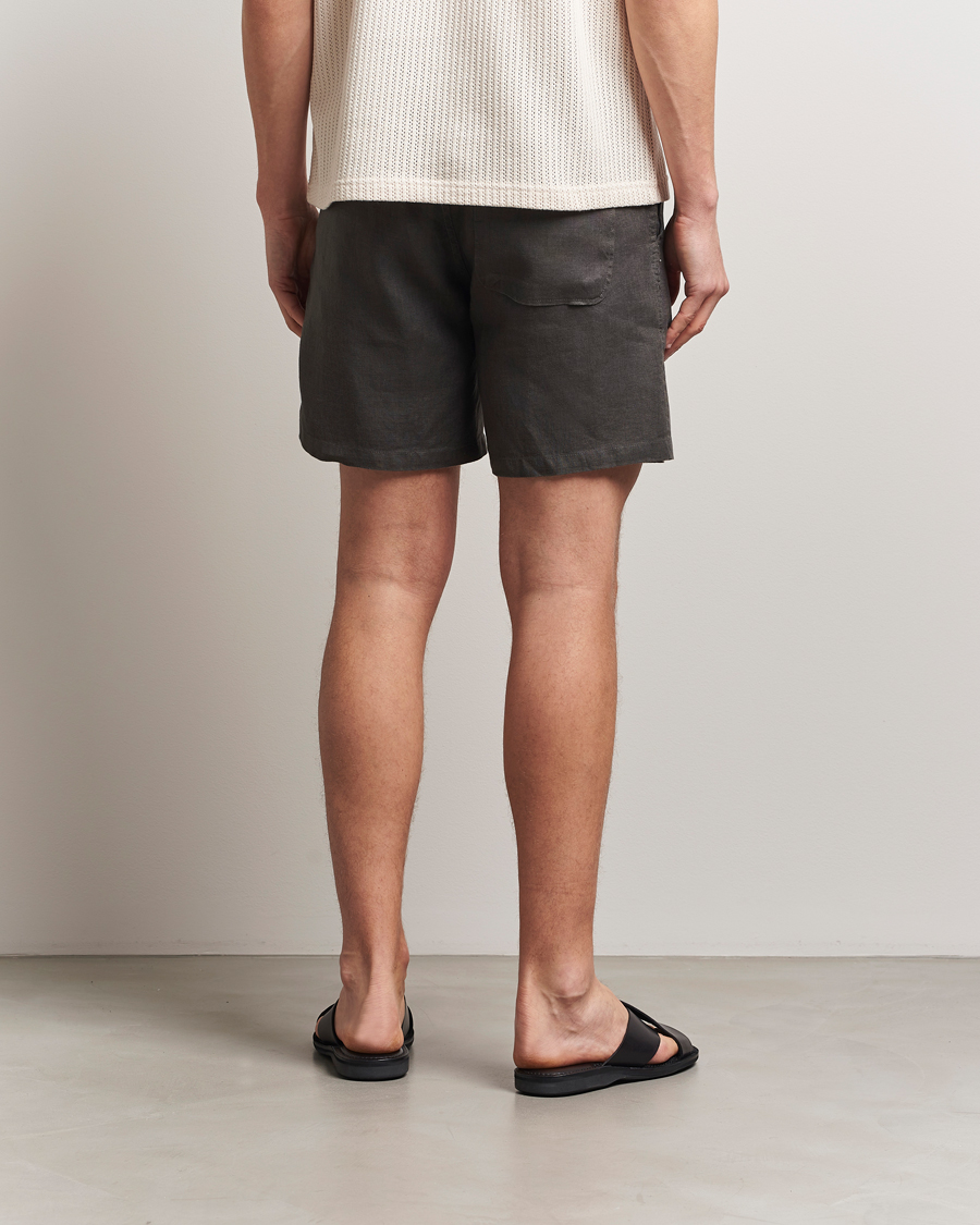 Herren | Shorts | Samsøe Samsøe | Jabari Linen Drawstring Shorts Beluga Grey