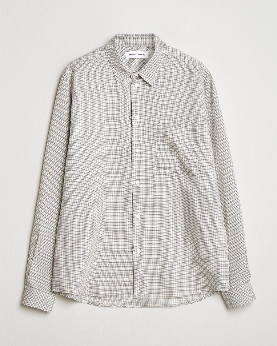 Herren | Hemden | Samsøe Samsøe | Ryan Checked Shirt Clear Cream