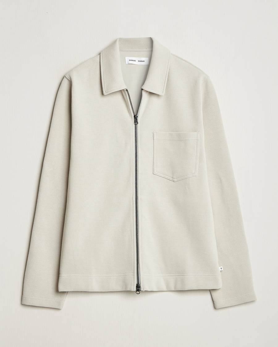 Herren | Pullover | Samsøe Samsøe | Hannes Full Zip Sweater Moonstruck