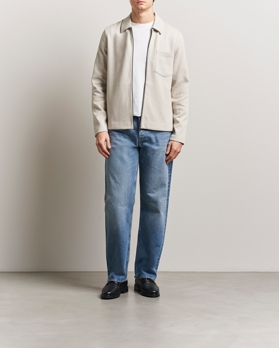 Herren | Pullover | Samsøe Samsøe | Hannes Full Zip Sweater Moonstruck