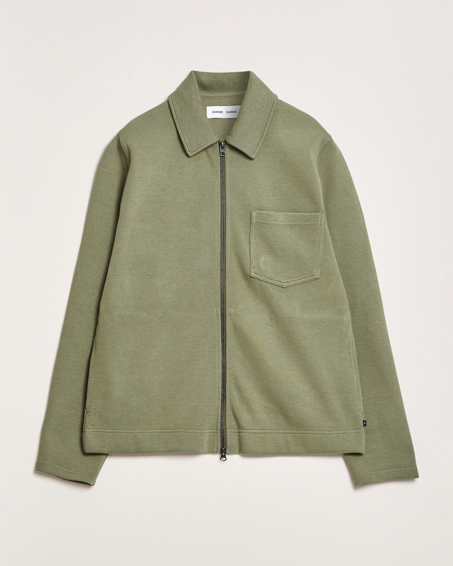 Herren | Pullover | Samsøe Samsøe | Hannes Full Zip Sweater Four Leaf Clover